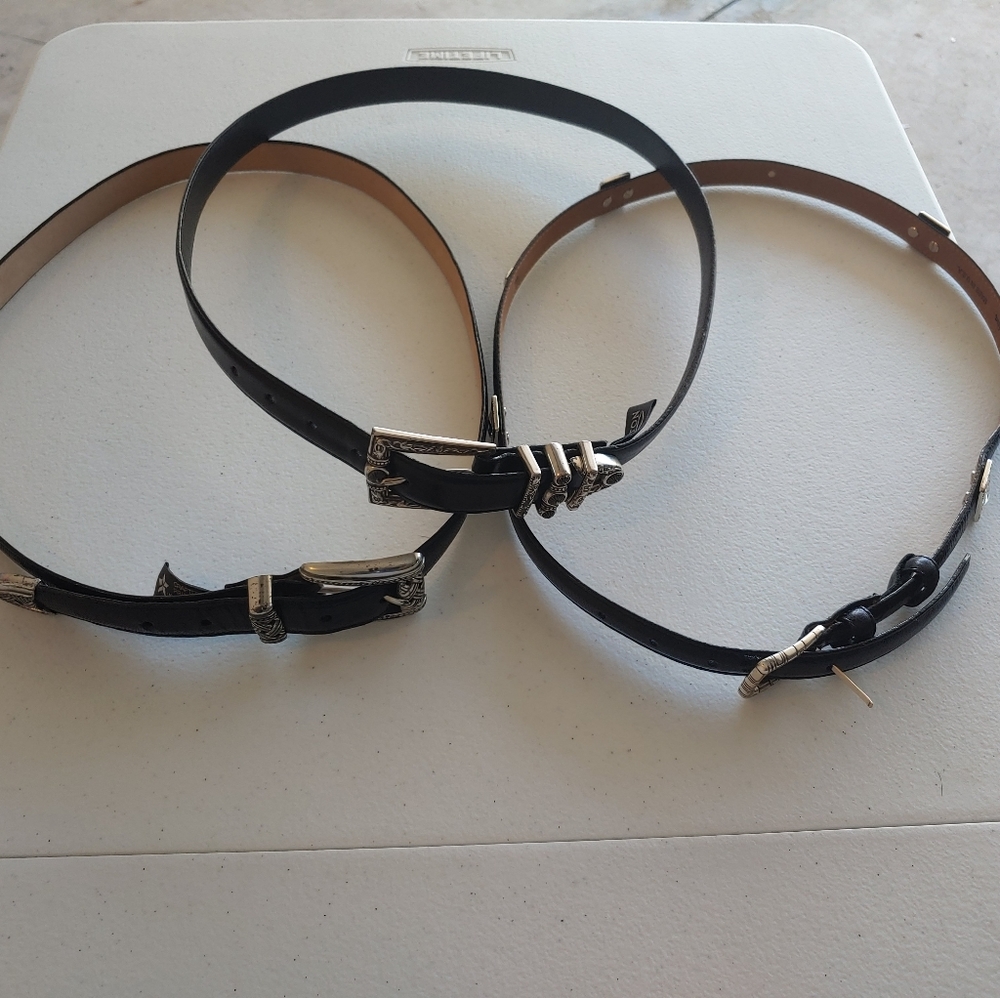 3 Brighton Belts 39 waist
